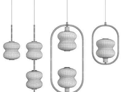 ALDA Collection brass and pendant light Low-poly 3D model