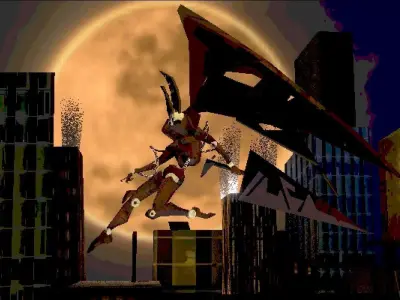 Retro-styled robo-angel 3000 Low-poly 3D model