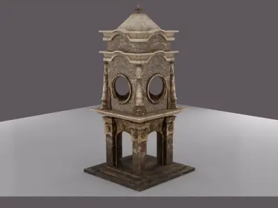 WatchTower  OldWatchTower Low-poly 3D model