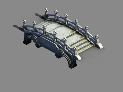 River Yang City - Bridge -01 3D model