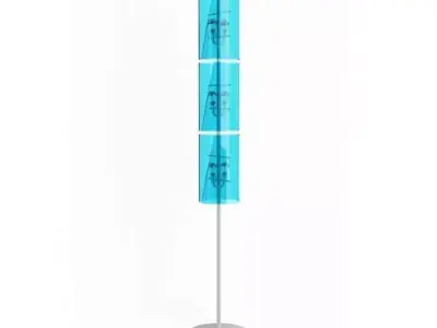 Glass Floor Lamp Casamania 3D model