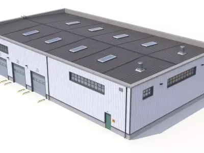 Warehouse 23 PBR Low-poly 3D model