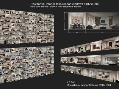 Residential interior textures for windows Texture