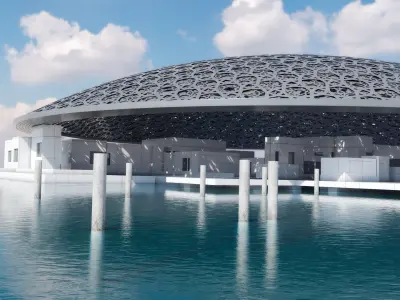 The Louvre abu dhabi museum art 3D model