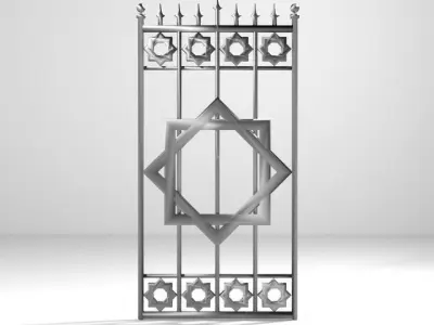 Steel Gate Type 6 3D model
