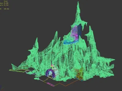 Battlestar - Icefield - Iceberg 01 3D model