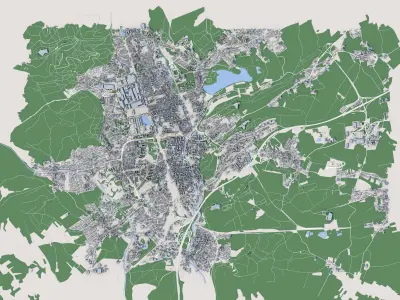 Belfort City France 3D model