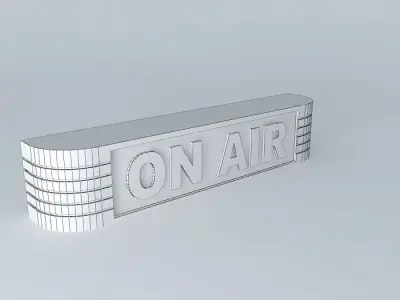 Classic On Air Sign Free 3D model