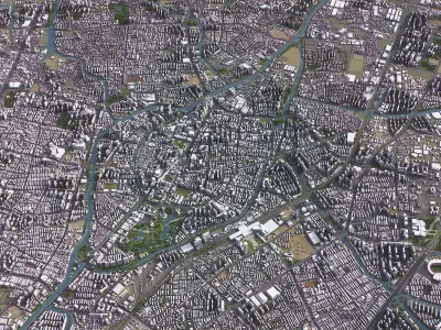 Changzhou - 3D City Model Low-poly 3D model