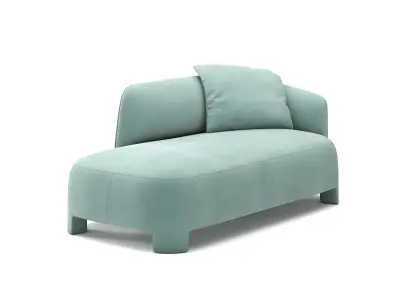 Taru 1 Arm Sofa 3D model