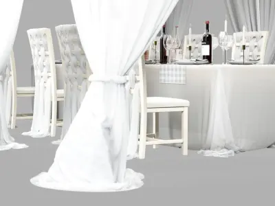 Party tent 3D model