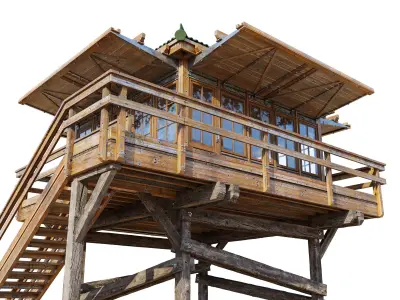 Lookout tower 3D model
