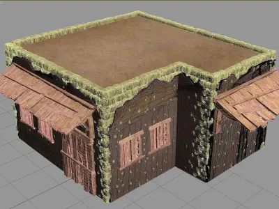 dirt House 3D model buy