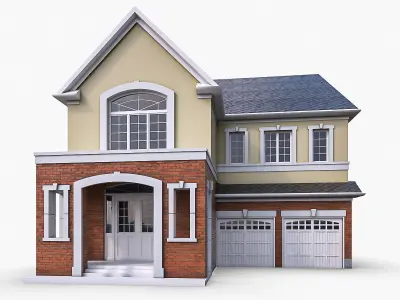 Private Houses Collection Low-poly 3D model