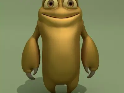 Nice Cartoon Monster Low-poly 3D model