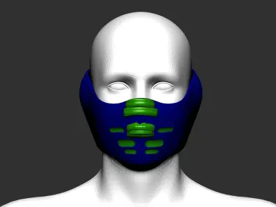helmet high poly sculpt 3d printable ver 7 3D model 3D model 200