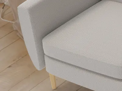 Sofa 4 seats by IKEA SMEDSTORP 3D model
