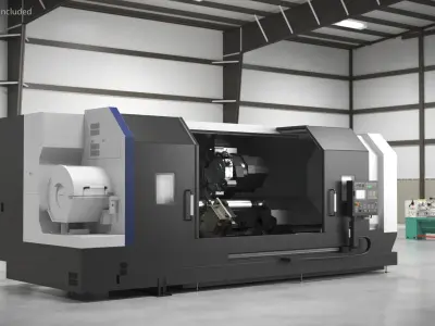 CNC Turning Center for Long Shaft Processing 