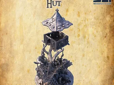 Swamp Witch Hut - Tabletop Terrain - 28 MM 3D print model