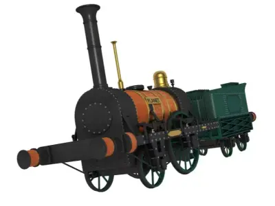 Planet by Robert Stephenson 1830 Locomotive 3D model