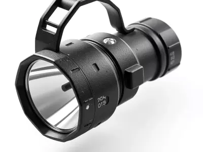 Tactical Flashlight Weapon Light Low-poly 3D model