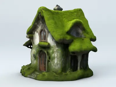 Fantasy Forest House 1 Low-poly 3D model