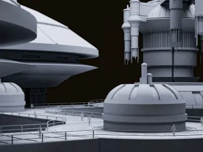 Star Wars Kamino City 3D model