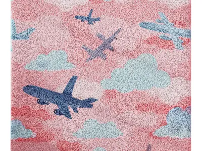 Kids Carpet Set 43 3D model