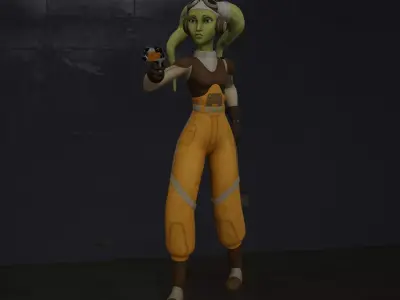 Kaela Dreen Starfighter Ace 3D print model