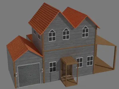 Modern Home Villa Free 3D model