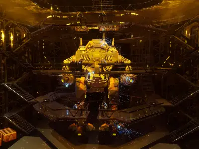 25 Sci-Fi Robot Mechas Library Blender Addon Low-poly 3D model