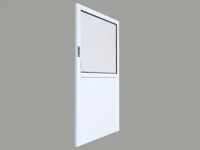 White Door Low-poly 3D model buy