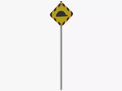 Construction Sign 03 3D model