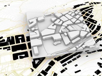 Andorra City Topography and 3D City Model Free 3D print model
