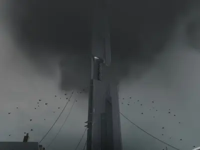 Half-Life 2 Citadel Low-poly 3D model