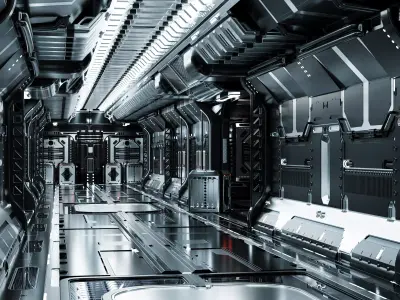 25 Sci-Fi 3D models - Interior Asset Pack Low-poly 3D model