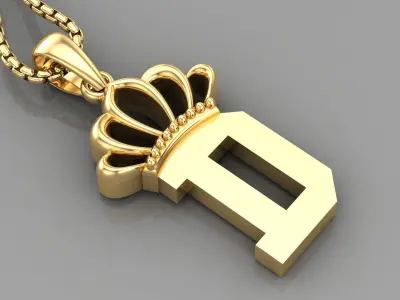 Collection Album Initial Light Gold Letter Alphabet Version 8 3D print model