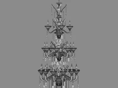 698242 Alzata Osgona Chandelier 3D model