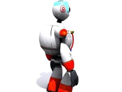 Robot Cartoon Character 3D model