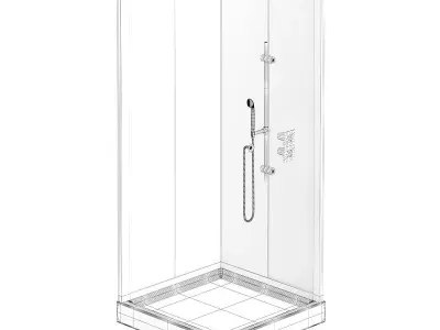 Square Shower 3D model