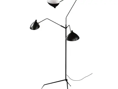 Lampadaire 3 Bras 3D model