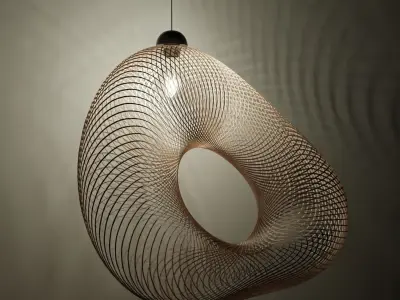 bamboo lamp Free 3D model