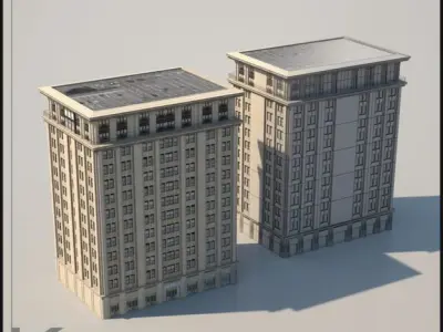 Building pack A 3D model