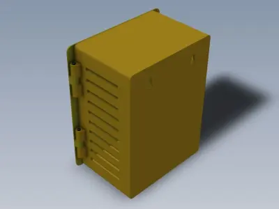 240mm X 200mm X 120mm Wall Mount Cabinet 3D print model