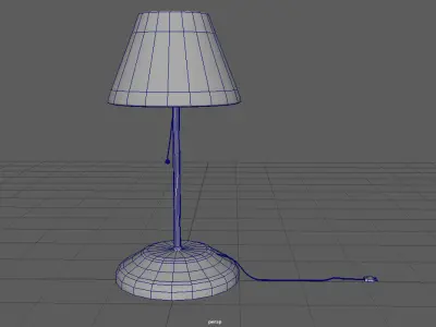 3D desk Lamp  Low-poly 3D model