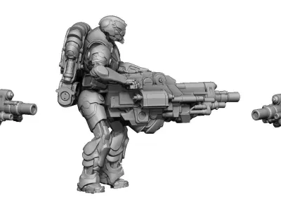 Heresylab Redeemers Titan Robot 1 3D print model