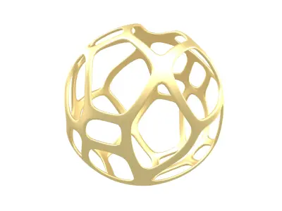 Abstract Sphere v10 001 Low-poly 3D model