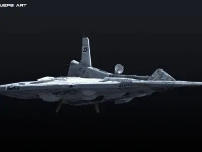 Funky Koval Space Ship 3D model