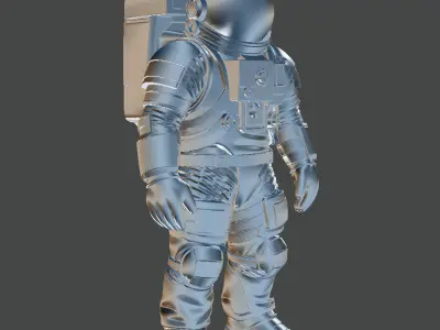 Astronaut STL 3D Printable Space Suit Character Explorer Figure 3D print model
