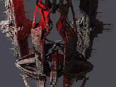 Dark Seid terraformed carrier Tower 3D model